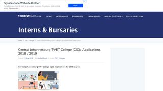 Central Johannesburg TVET College (CJC): Applications 2018 / 2019 ...