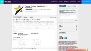 FreeStar Financial Credit Union Reviews - WalletHub