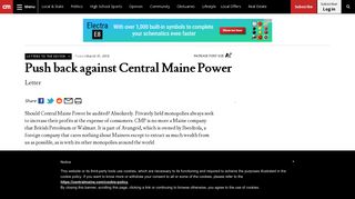 Push back against Central Maine Power - CentralMaine.com