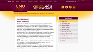 About Blackboard | Central Michigan University