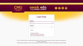 Login Page - Central Michigan University Login | Central Michigan ...
