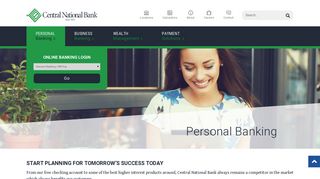 Personal Banking - Central National Bank