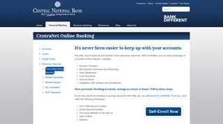 CentraNet Online Banking - Central National Bank - Waco