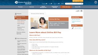 Central Pacific Bank - Online Bill Pay