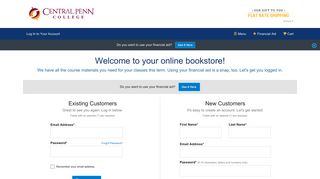 Log In | Central Penn College Online Bookstore - MBS Direct