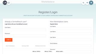 Register/Login - CentralReach - Learn Marketplace