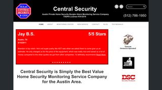 Home - Austin Central Security - “Five Diamond” Certified