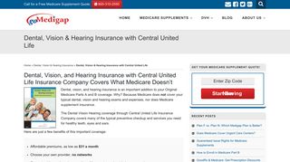 Dental Vision Hearing Central United Life - GoMedigap