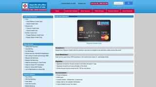Titanum Credit Card - Central Bank of india Credit Card