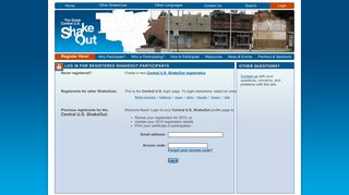 The Great Central U.S. ShakeOut - Login for Registered ShakeOut ...