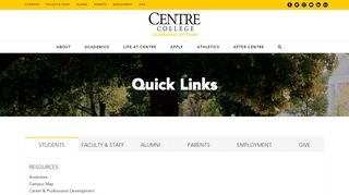 Quick Links - Centre College
