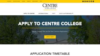 Apply - Centre College