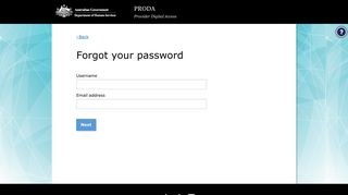 Forgotten password verification code