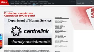 Frustration mounts over Centrelink's MyGov portal | SBS News