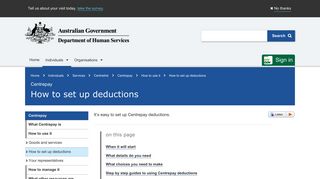 How to set up Centrepay deductions - Australian Government ...