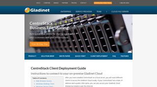CentreStack Access Client Deployment Guide - Gladinet