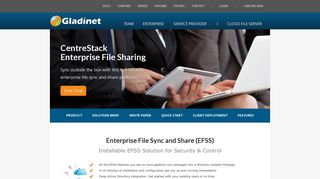 CentreStack (Gladinet Cloud Enterprise) Product Page