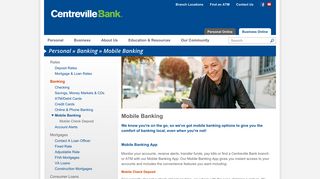 Mobile Banking | Centreville Bank