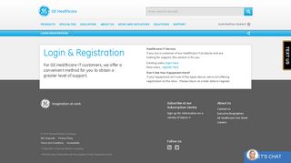 Login-Registration - GE Healthcare