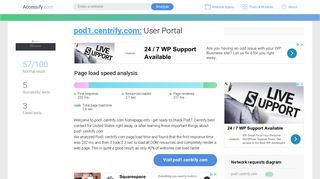 Access pod1.centrify.com. User Portal