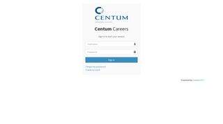 Centum | Login - Centum Careers