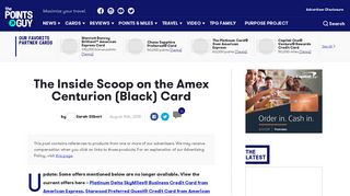 Review: The Amex Black Card | The Points guy