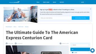 The Ultimate Guide To The American Express Centurion Card