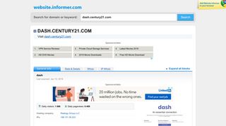 dash.century21.com at Website Informer. dash. Visit Dash Century 21.