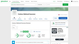 Century-National Insurance Reviews | Glassdoor