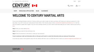 Landing Page: Get Started | Century Martial Arts Canada