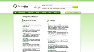 My Account - Home-biz.centurylink.net