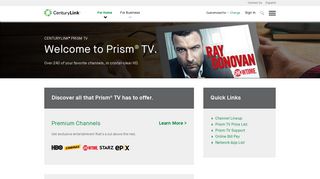 CenturyLink Prism | Get Premium Channels, Access Movies On ...