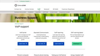 VoIP | Business Support | CenturyLink