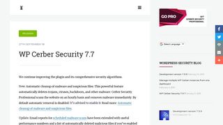 WP Cerber Security 7.7 – WordPress security, malware scanner ...