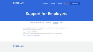 Employer Support Login | Dayforce | HR Payroll | Password ... - Ceridian