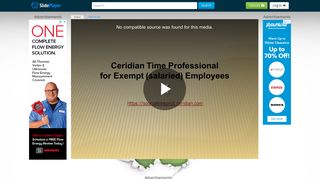 Ceridian Time Professional for Exempt (salaried) Employees - ppt ...