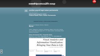 ceridian payroll login kaiser permanente - sweethipconcca28's soup