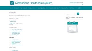 Payroll – Dimensions Healthcare System - Netsolhost.com