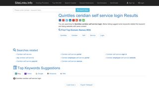 Quintiles ceridian self service login Results For Websites Listing
