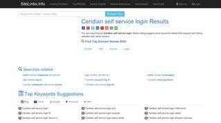 Ceridian self service login Results For Websites Listing - SiteLinks.Info