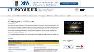 Managing your CERN account – CERN Courier