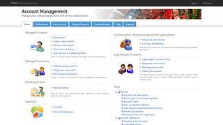 Account Management - CERN