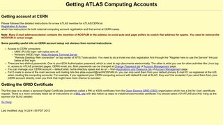 Getting ATLAS computing accounts - SLAC