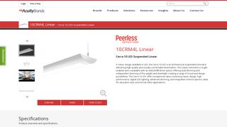 10CRM4L Linear - Cerra 10 LED Suspended Linear - Acuity Brands