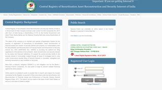 Central Registry of Securitisation Asset Reconstruction and Security ...