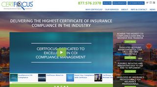 CertFocus: Certificate of Insurance Tracking Software