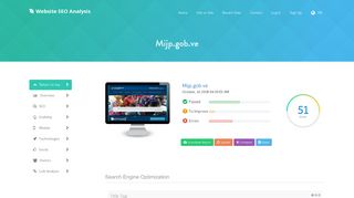 Mijp.gob.ve SEO Issues,Overview Report,Traffic and Optimization Tips ...