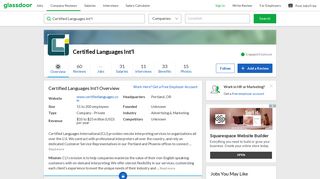 Working at Certified Languages Int'l | Glassdoor