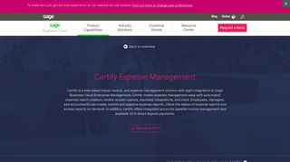 Certify Expense Management - Sage X3