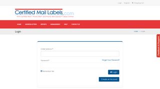 Login | Certified Mail Labels